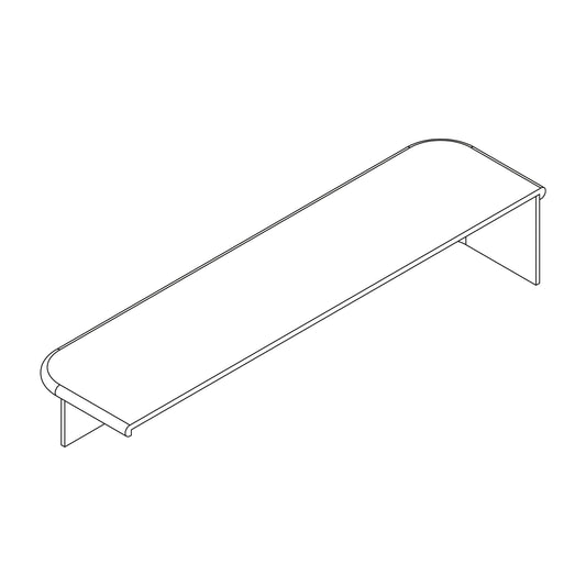 Universal Oak Bullnose Tread and riser 200x235x1200 Lacquered Finish FSC