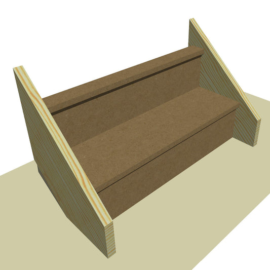 Made to Measure Straight Flight 2 Risers Total Rise 300-400mm 225 Going