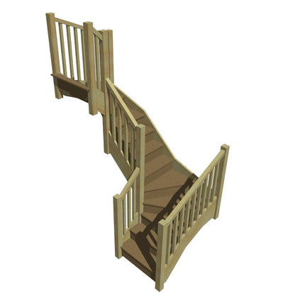 Made to Measure Trade Staircase - Pine and MDF