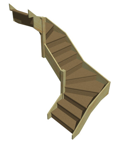 Made to Measure Trade Staircase - Pine and MDF