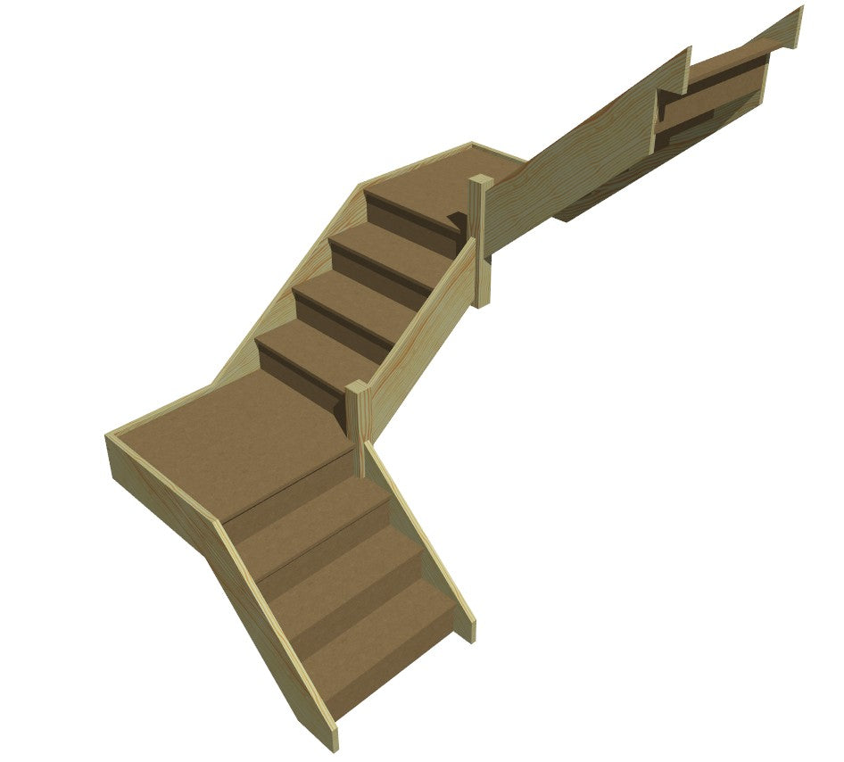 Made to Measure Trade Staircase - Pine and MDF