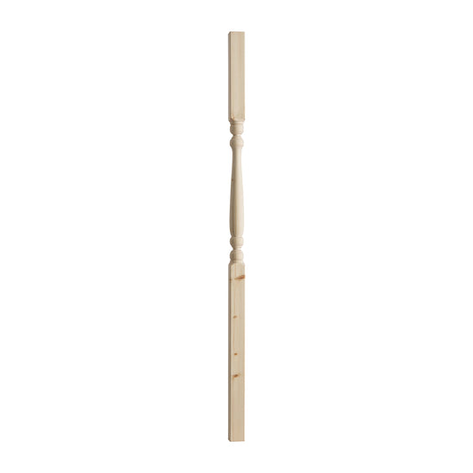 41mm Pine Edwardian Spindle x 1100mm PEFC