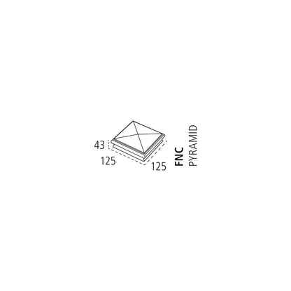 Pine Pyramid Newel Cap