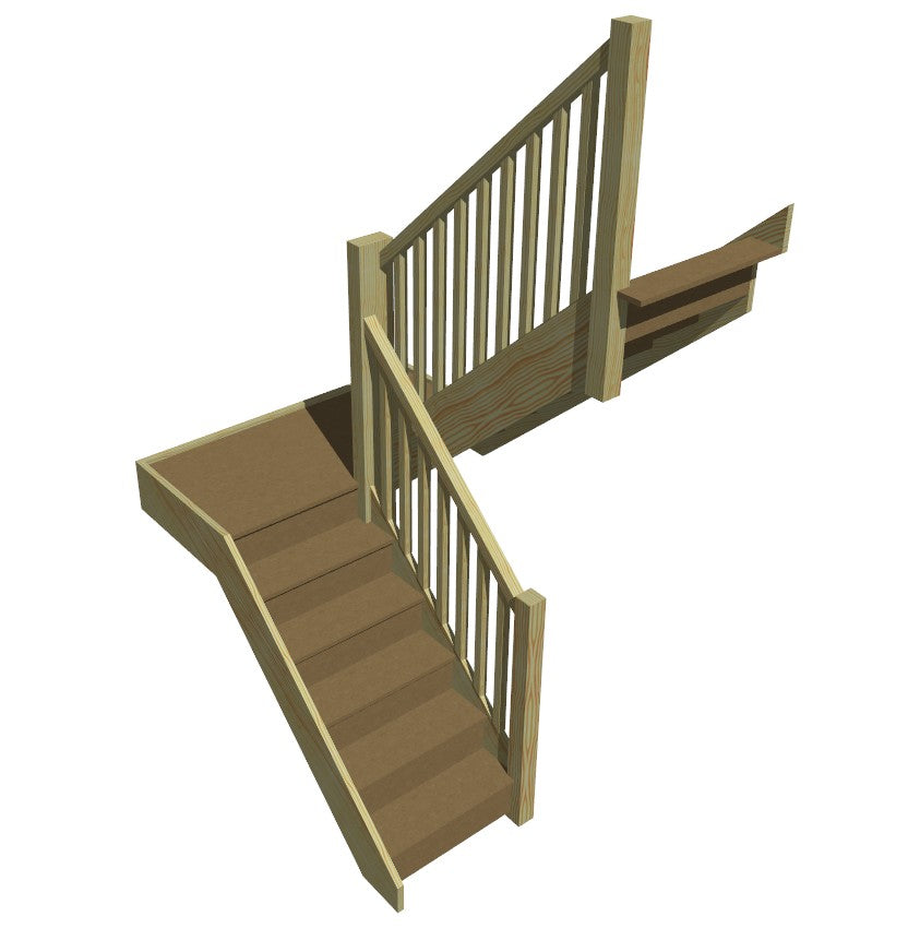 Made to Measure Trade Staircase - Pine and MDF
