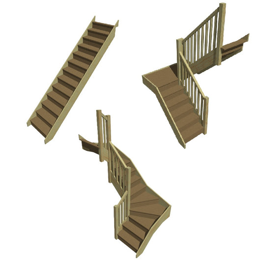 Made to Measure Trade Staircase - Pine and MDF