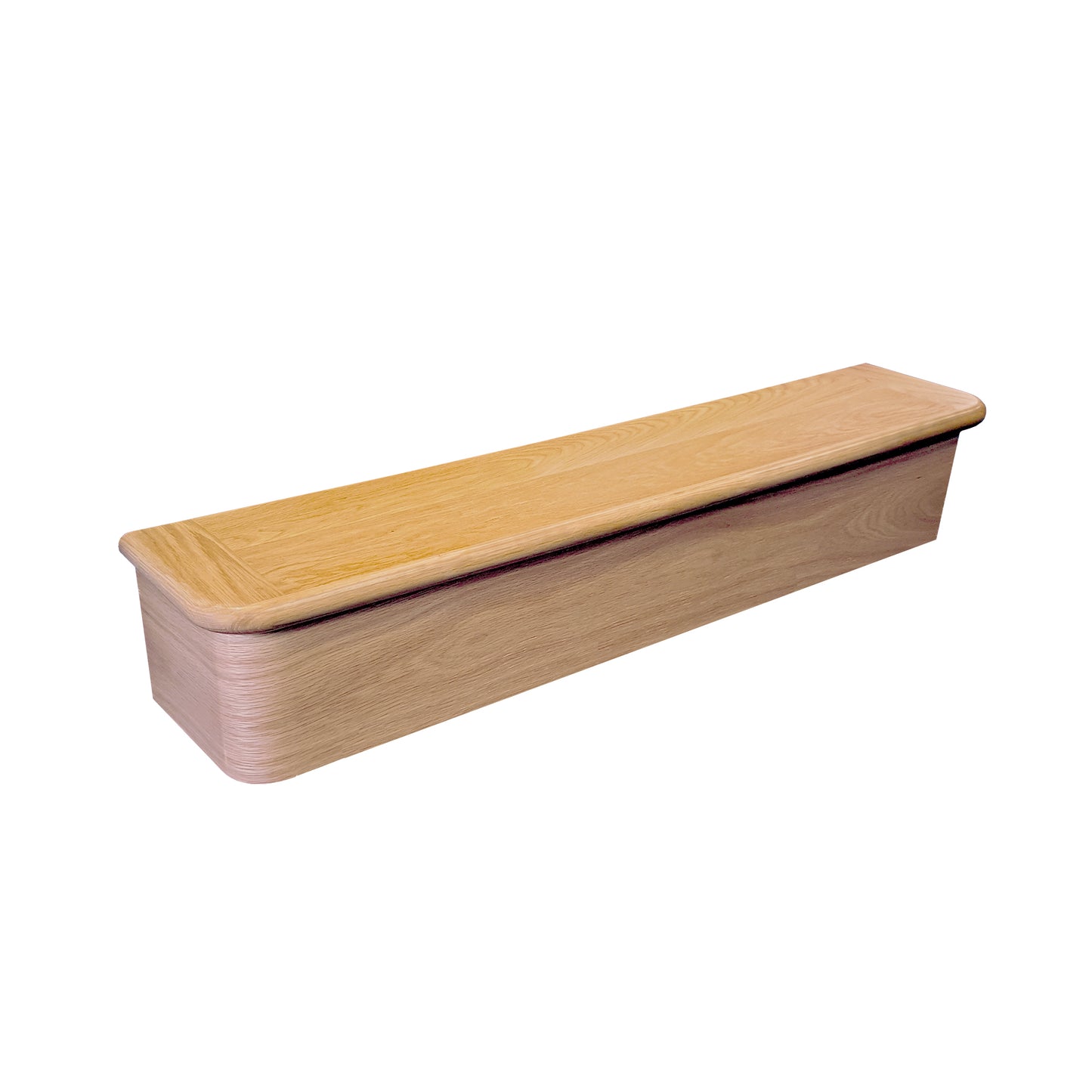 Universal Oak Bullnose Tread and riser 200x235x1200 Lacquered Finish FSC