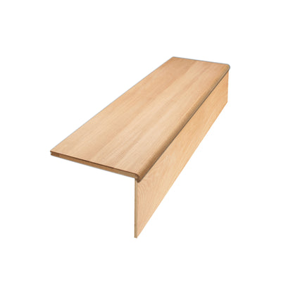 Single 1000mm Single Tread and Riser Oak Kit Lacquered FSC