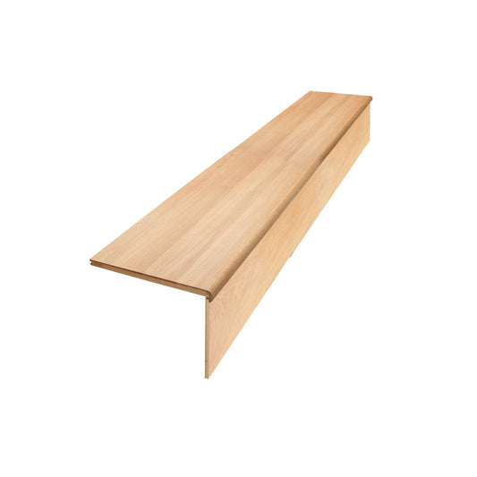 Single Tread and Riser Oak Kit 1500mm Lacquered FSC