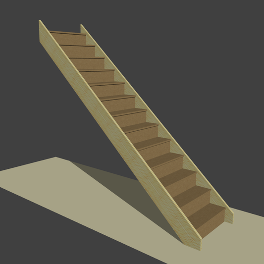 Straight Flight 13 Risers (225mm Going)