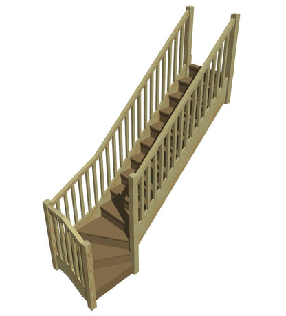 Made to Measure Trade Staircase - Pine and MDF