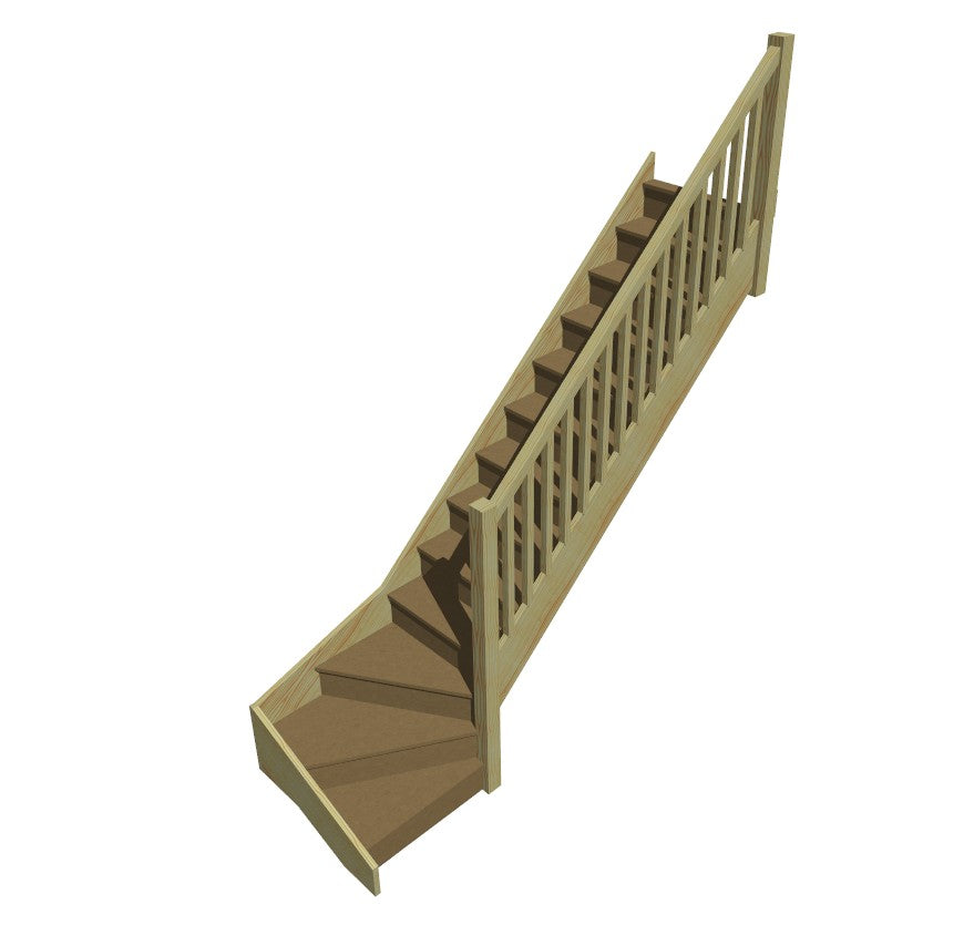 Made to Measure Trade Staircase - Pine and MDF