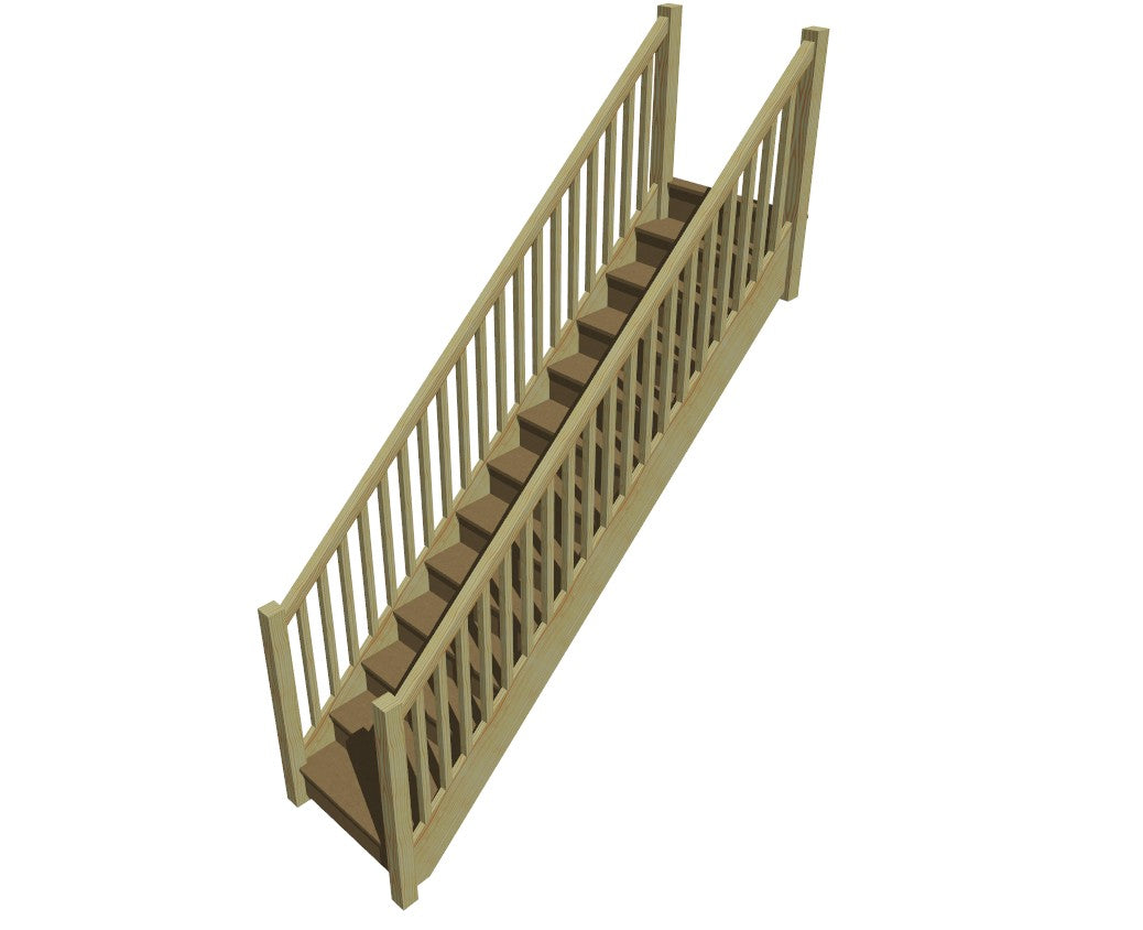 Made to Measure Trade Staircase - Pine and MDF