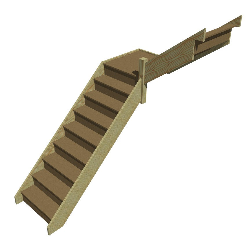 Made to Measure Trade Staircase - Pine and MDF